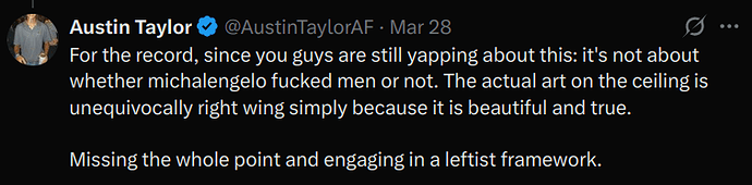 for the record, i saw this earlier when someone was making fun of this post on bsky, but couldn't find the relply with this screenshot so sacrificed my dignity and went and took it myself