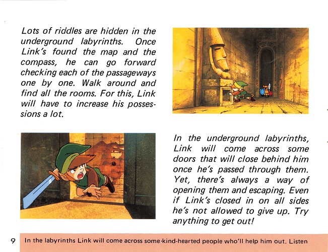 Legend of Zelda, The - Manual Page 10