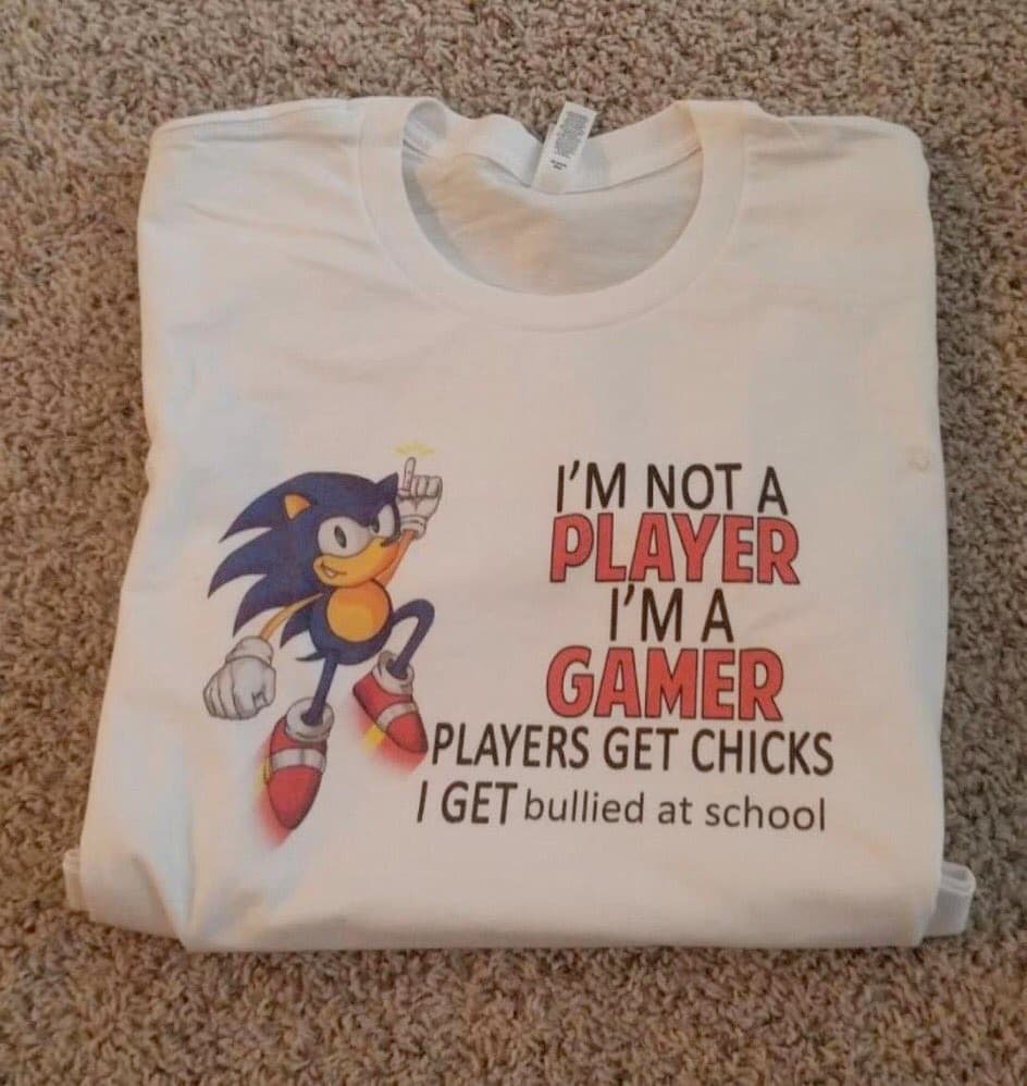 video game t-shirts - general - insert credit